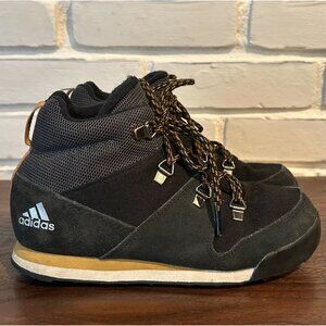 ADIDAS Snowpitch K Terrex Climawarm Youth/Kids Black Snow Boots Size 1.5